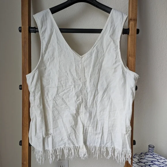 American Eagle Outfitters Women's Fringed Sleeveless Top - Size XXL - Picture 2 of 4